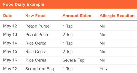 Food Diary Example Food Diary Example