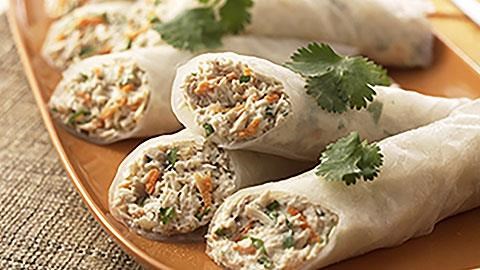 Tuna Rice-Paper Rolls