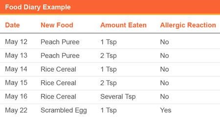 Food Diary Example Food Diary Example